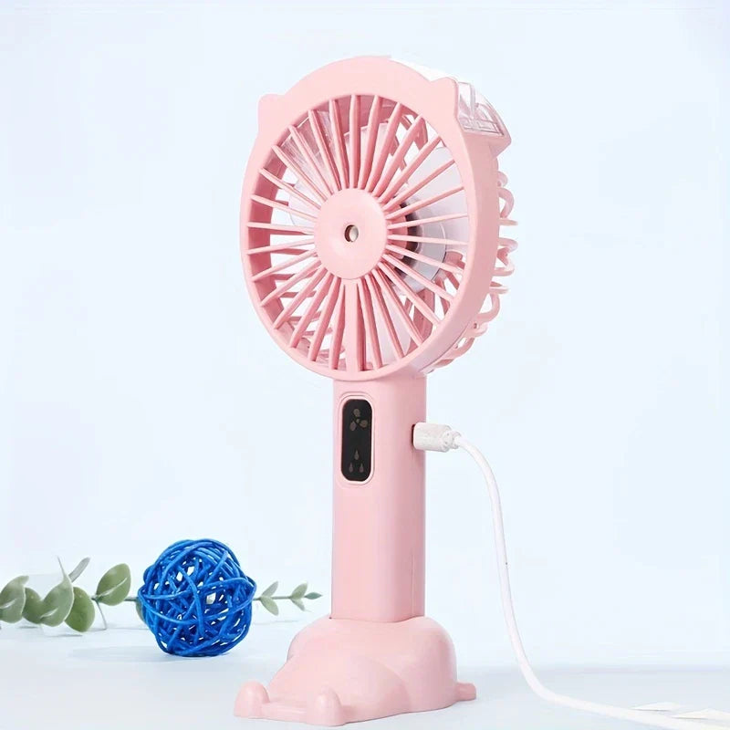 Handheld Misting Fan USB Rechargeable