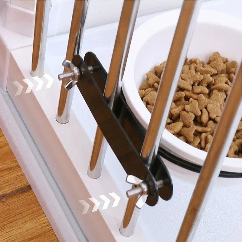 Hanging Crate Pet Bowl Feeder Water Dish