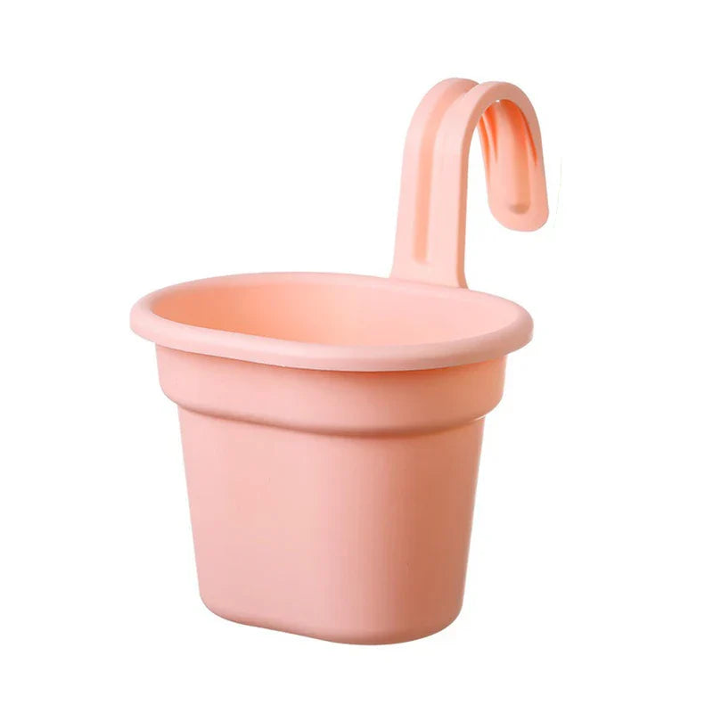 Hanging Flower Pot Basket Planter Hook Railing
