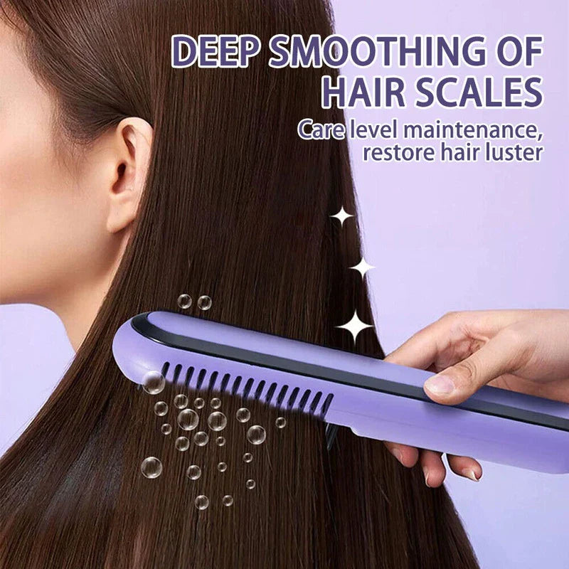 Heated Hair Styling Straightening Brush