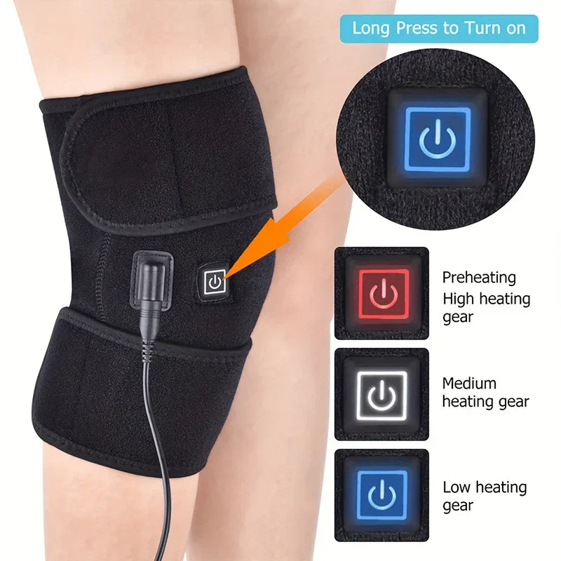 Heated Knee Brace Wrap Massager