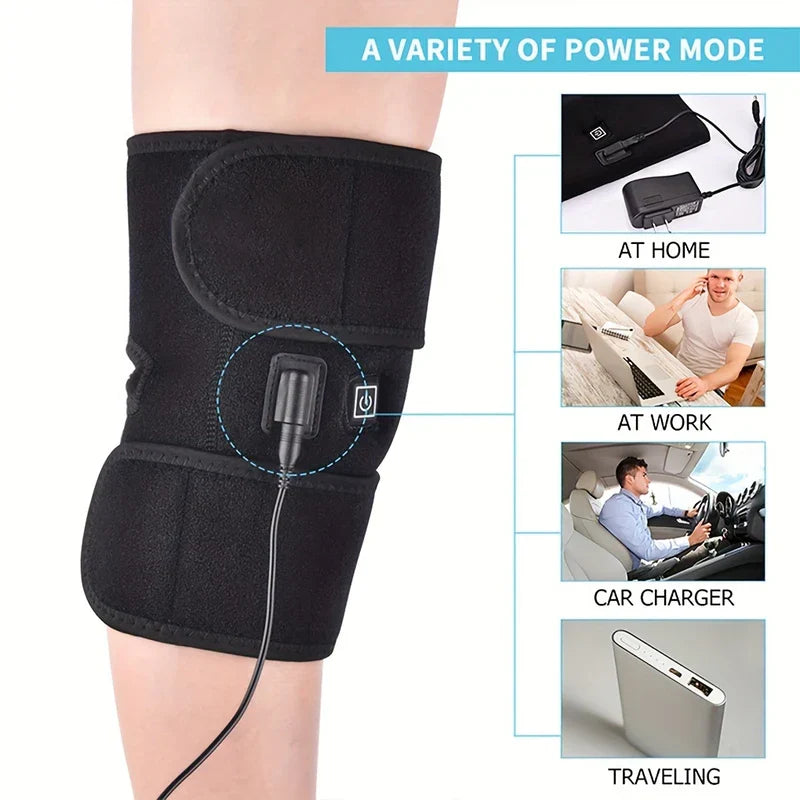 Heated Knee Brace Wrap Massager
