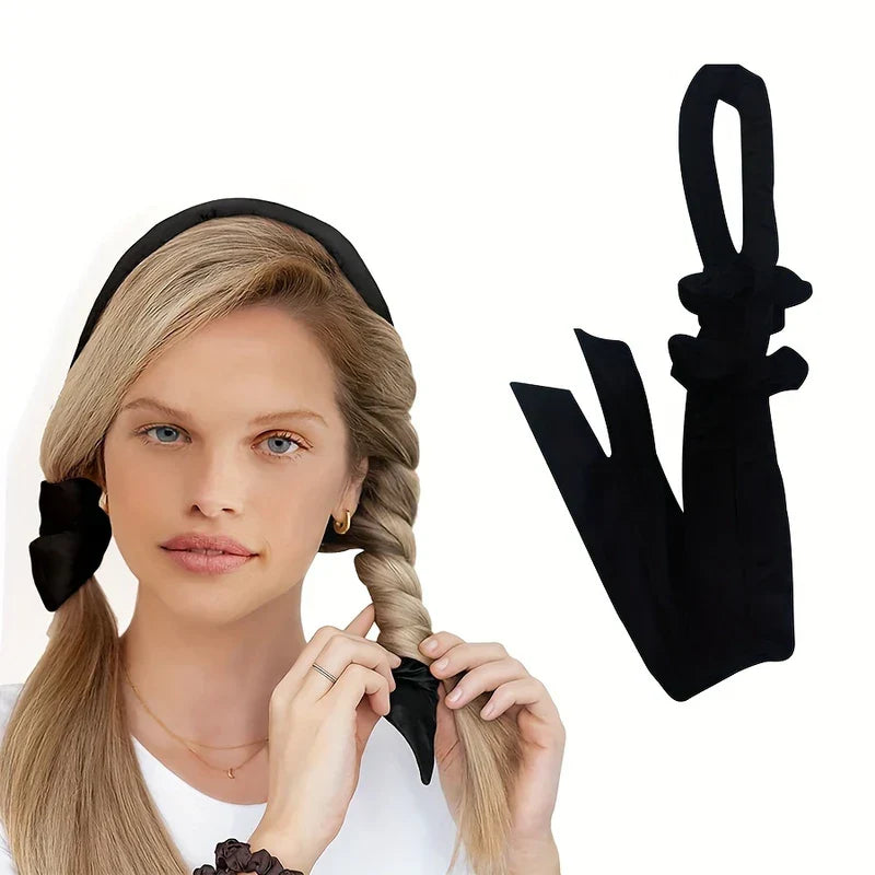 Heatless Hair Curling Rod Headband Rollers