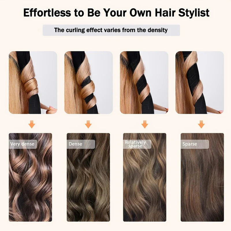 Heatless Hair Curling Rod Headband Sleep Styler
