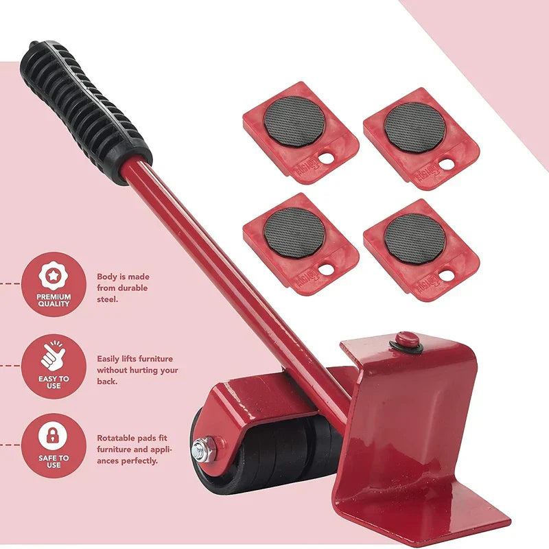 Heavy Furniture Lifter Mover Tool Set Sliders