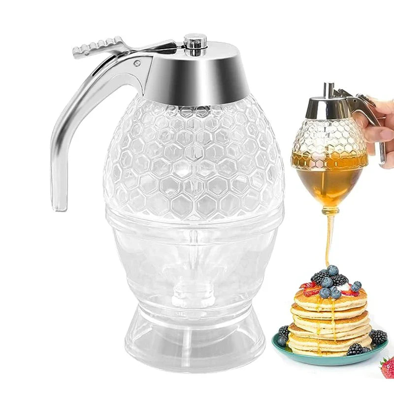 Honey Jar Dispenser with Dipper Stick