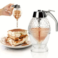 Honey Jar Dispenser with Dipper Stick