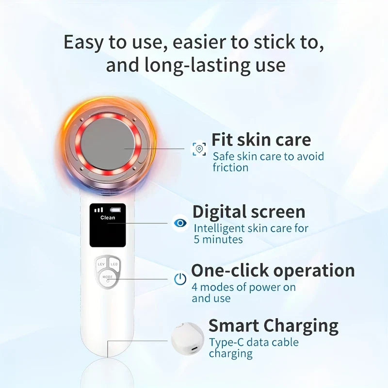 Hot Cold Photon Microcurrent Facial Massager Wand