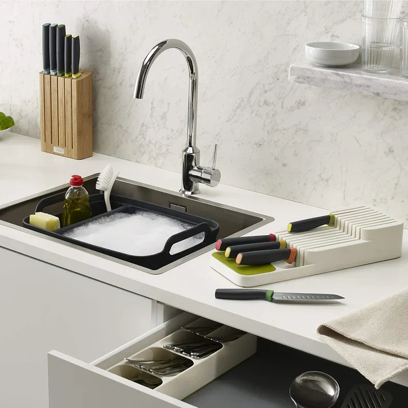 In-Drawer Double Layer Knife Block Organizer