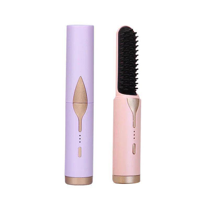 Ionic Heated Hair Styling Straightening Brush