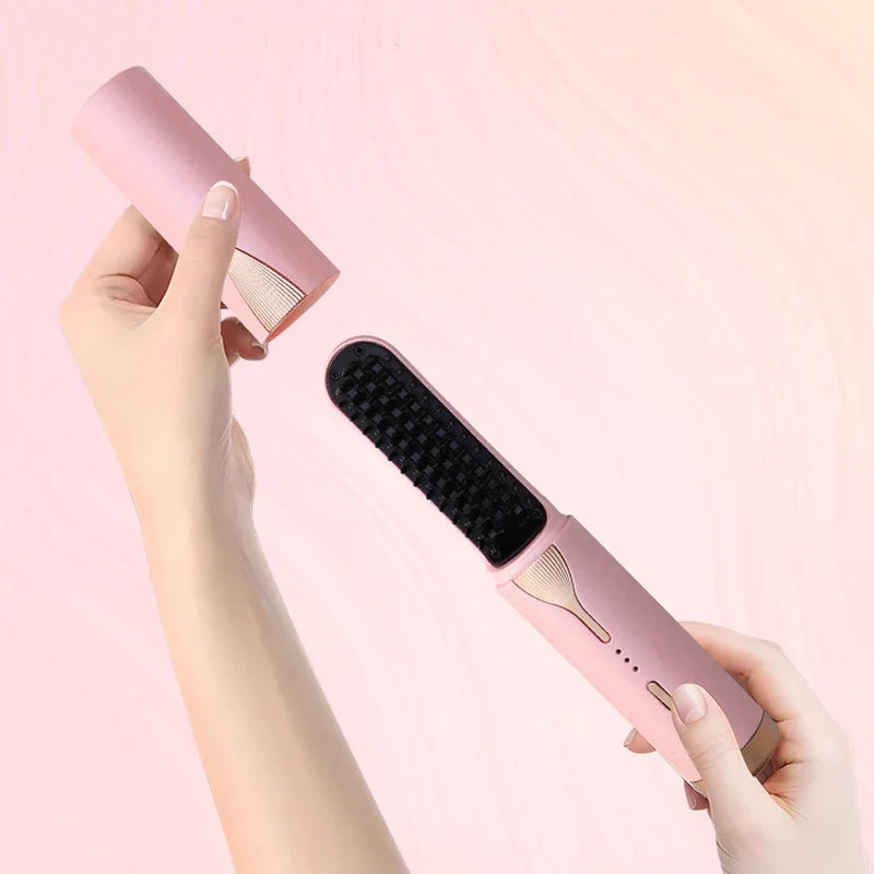 Ionic Heated Hair Styling Straightening Brush