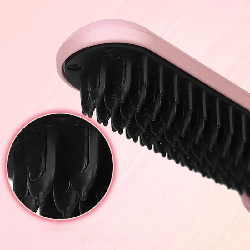 Ionic Heated Hair Styling Straightening Brush