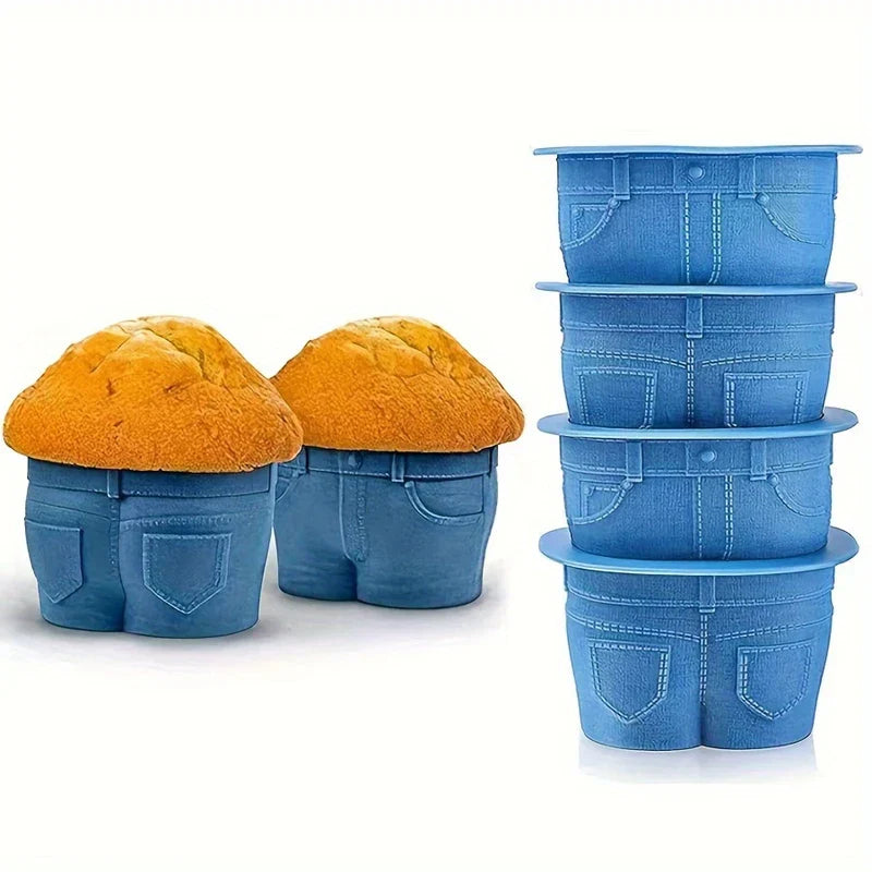 Jeans Pants Shaped Silicone Cake Mold