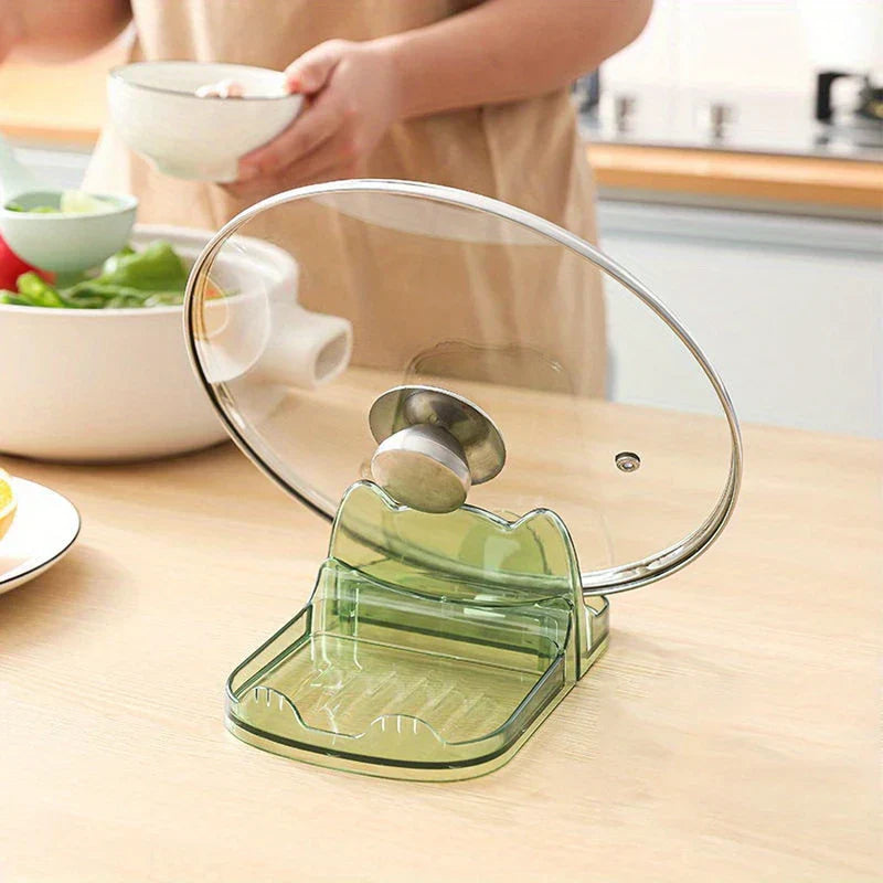 Kitchen Countertop Pot Lid Holder Organizer Rack