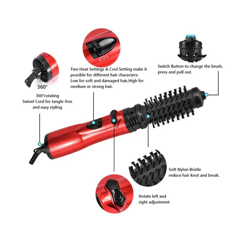 Large Red Wide Tooth Detangling Comb