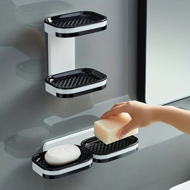 Leaf Shape Self Draining Soap Dish Holder