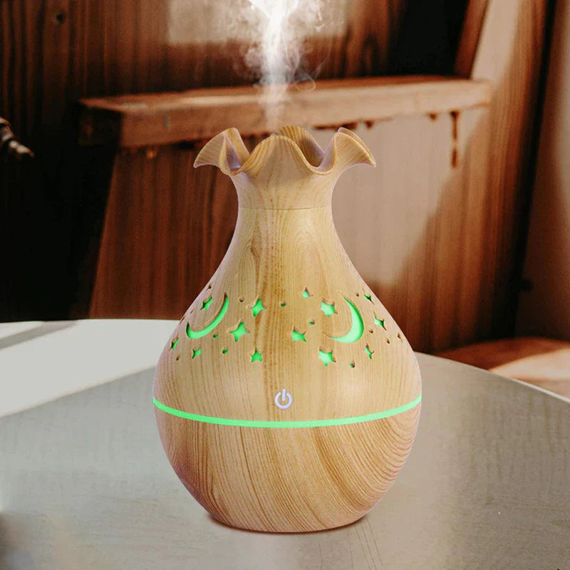 Light Wood Grain Aroma Essential Oil Diffuser