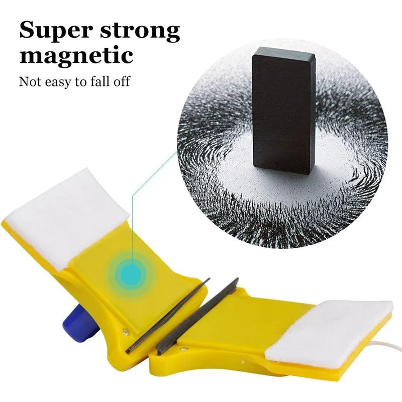 Magnetic Double Sided Window Cleaner Brush Wiper