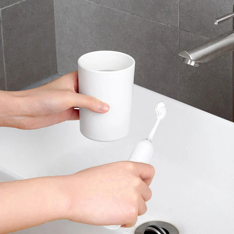 Magnetic Inverted Toothbrush Mouthwash Cup Holder