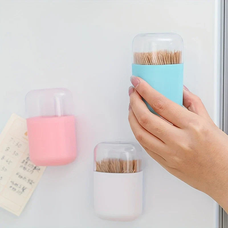 Magnetic Pop-Up Toothpick Dispenser Holder