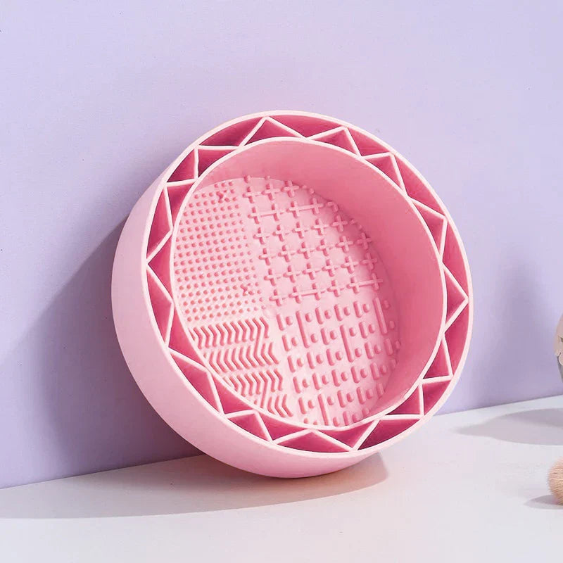 Makeup Brush Cleaning Scrubber Bowl Mat