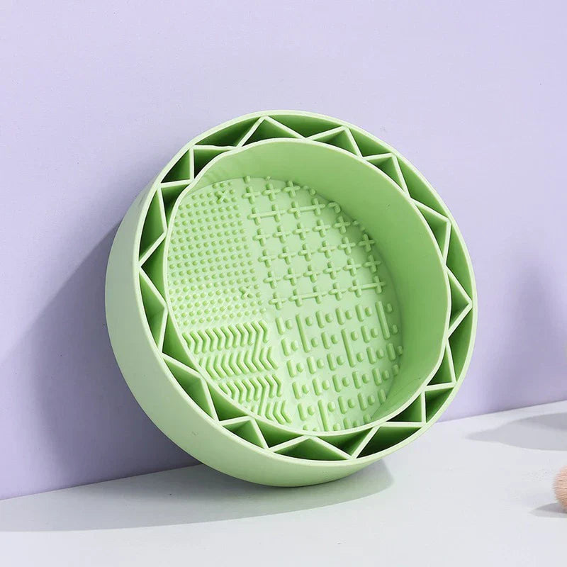 Makeup Brush Cleaning Scrubber Bowl Mat