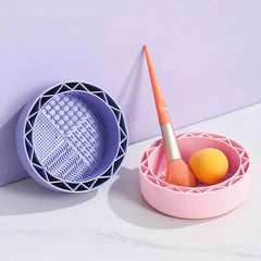 Makeup Brush Cleaning Scrubber Bowl Mat