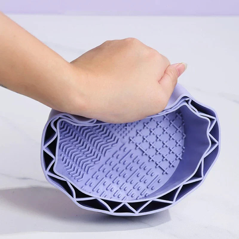 Makeup Brush Cleaning Scrubber Bowl Mat