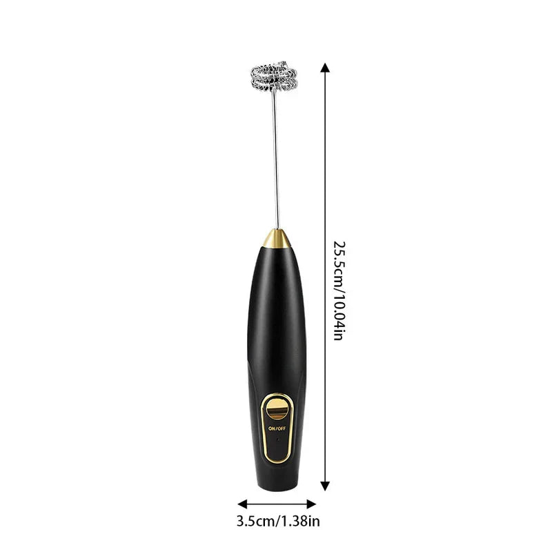 Mini Electric Milk Frother Whisk Foam Maker