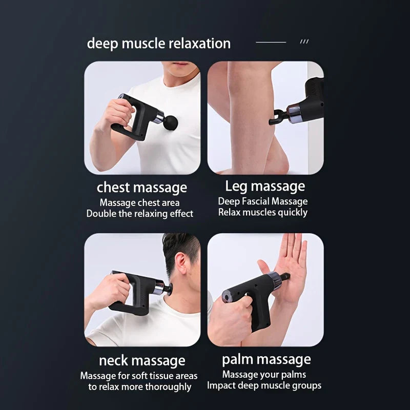 Mini Handheld Electric Massage Gun USB Rechargeable