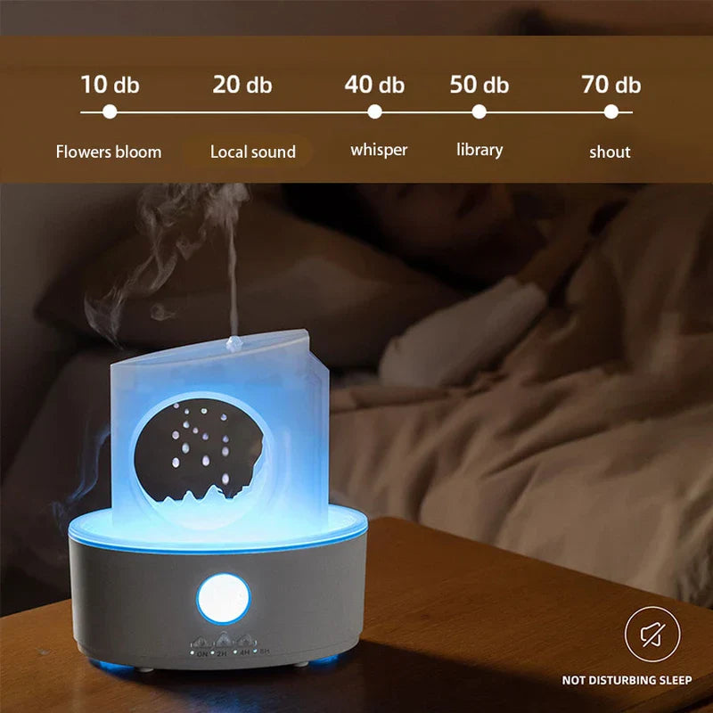 Moon White Quiet Cool Mist Humidifier Diffuser