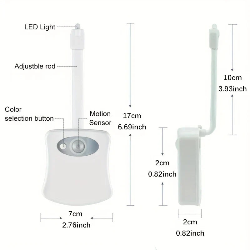 Motion Activated LED Toilet Night Light