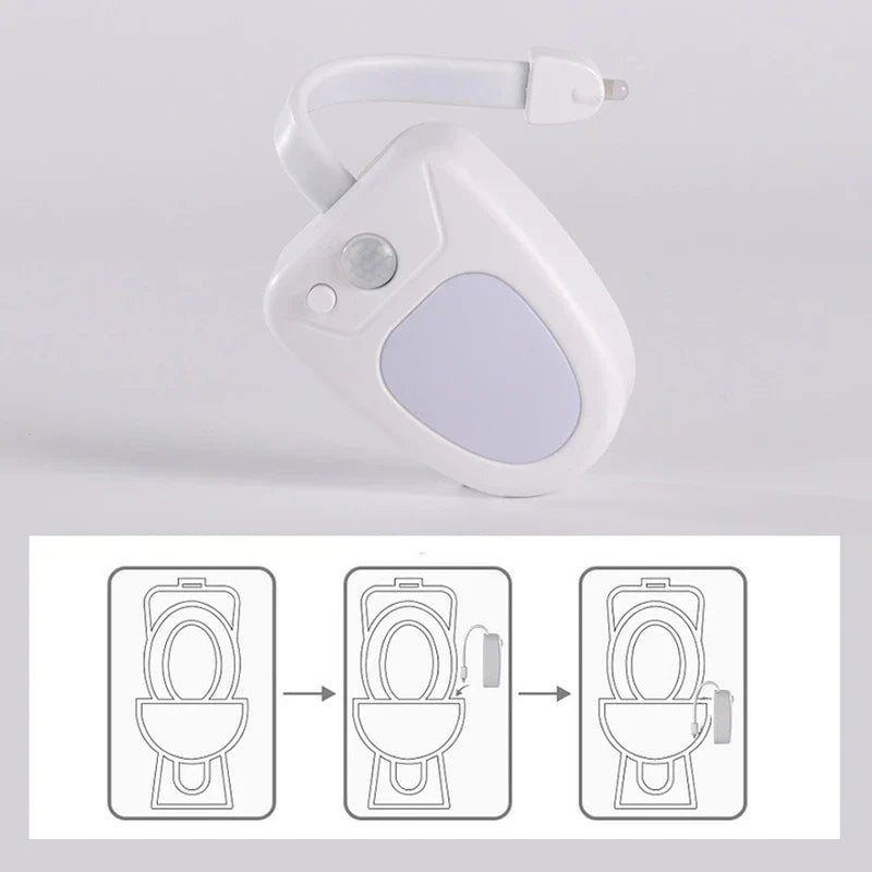 Motion Sensor Toilet Bowl Night Light