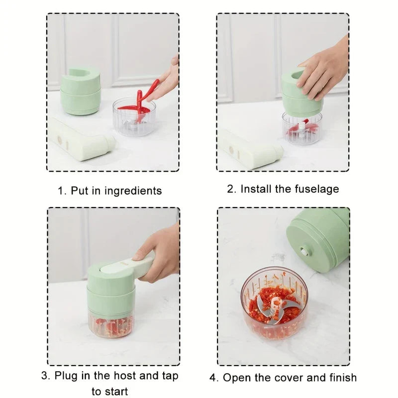 Multi-Blade Vegetable Chopper Slicer Dicer