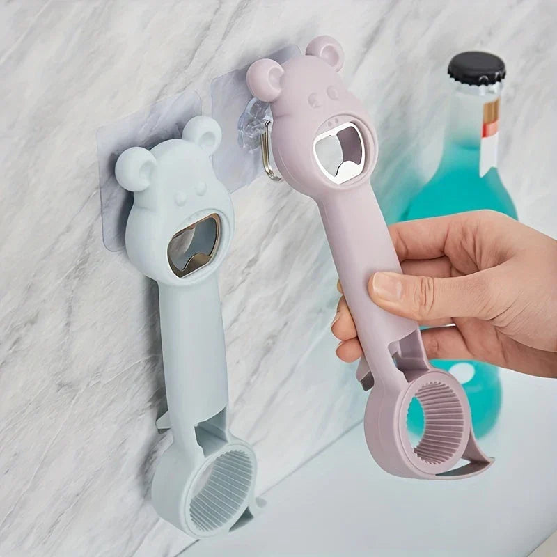 Multi-Function Jar Grip Bottle Lid Opener Tool