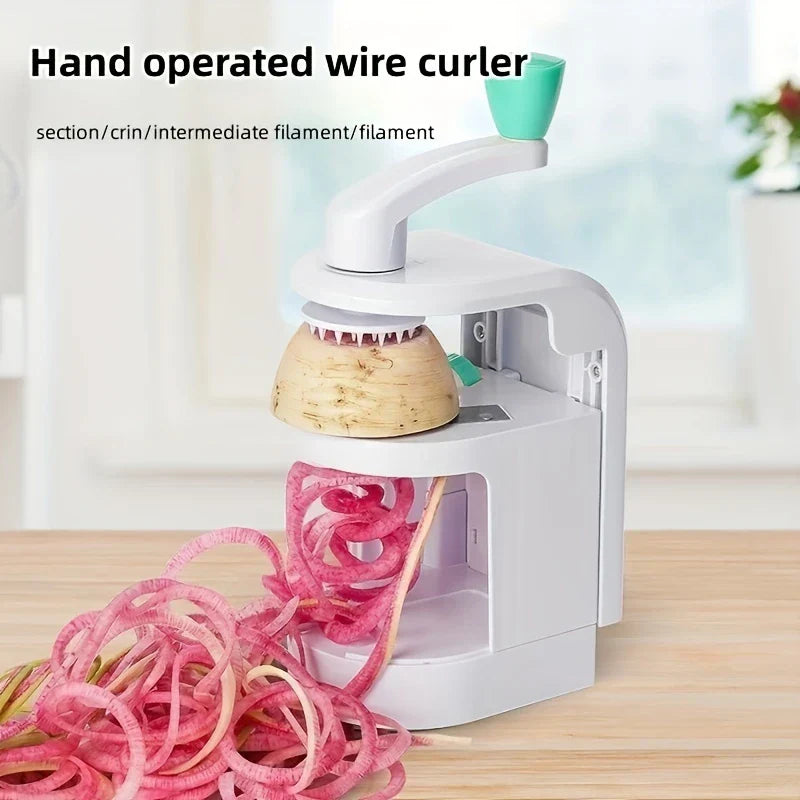 Multi-Function Rotary Vegetable Spiralizer Slicer