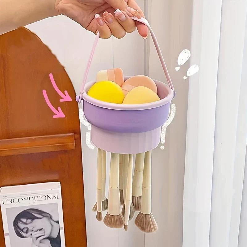Multi-Functional Retractable Makeup Brush