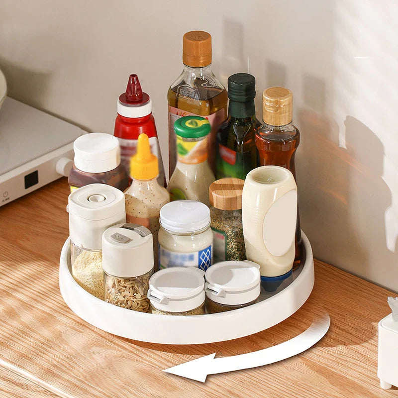 Multifunctional Rotating Storage Turntable Tray Organizer