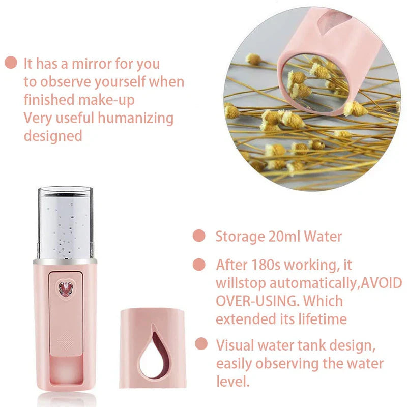 Nano Mist Facial Sprayer Hydrating Steamer