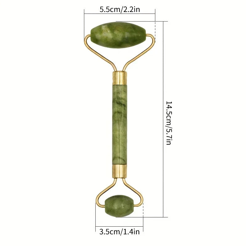 Natural Jade Roller Gua Sha Facial Tool Set