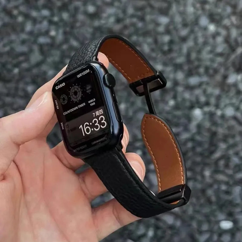 Apple Watch Leather Band – Pebbled Genuine Leather Strap New Home Goods