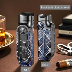 2026 Nouveau Briquet à Trois Flammes Portable Allumage Multifonction Briquet pour Cigarettes Briquet Puissant pour Usage Domestique Vente en Gros Rouleau