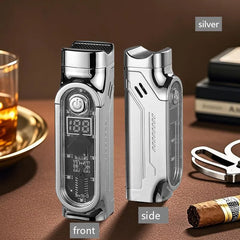 2026 Nouveau Briquet à Trois Flammes Portable Allumage Multifonction Briquet pour Cigarettes Briquet Puissant pour Usage Domestique Vente en Gros Rouleau