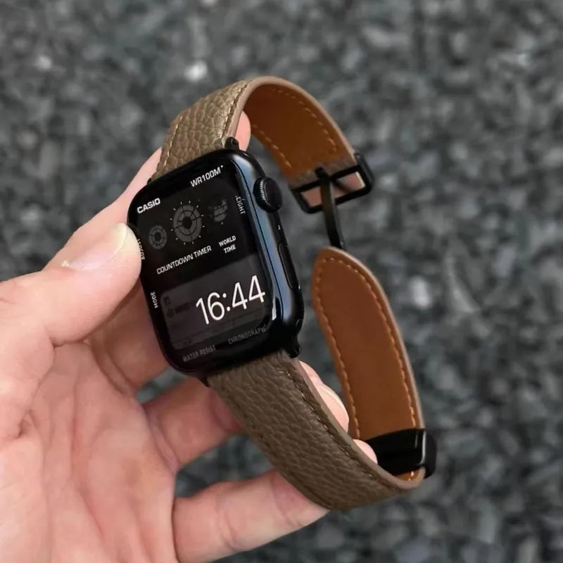 Apple Watch Leather Band – Pebbled Genuine Leather Strap New Home Goods