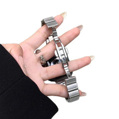 Metro Band: Sleek Minimalist Stainless Steel for Apple Watch New Home Goods