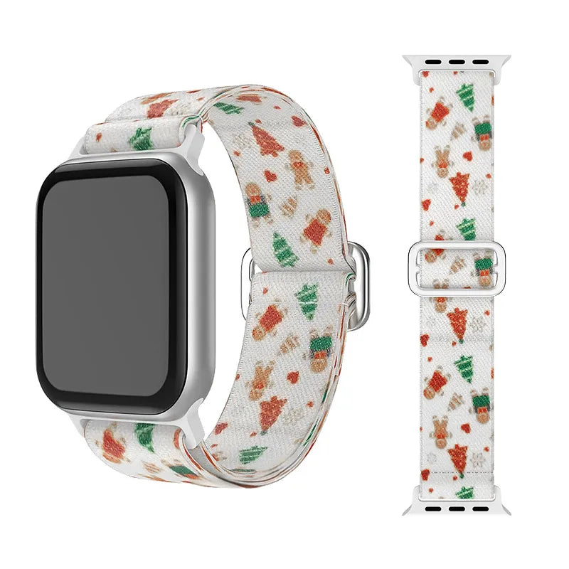 Festive Charm: Holiday Christmas Band for Apple Watch New Home Goods
