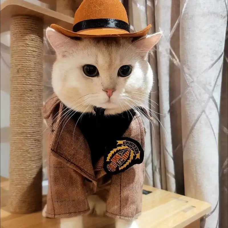 Cat & Dog Pet Western Cowboy Hat Vintage Triangle Scarf New HomeGoods