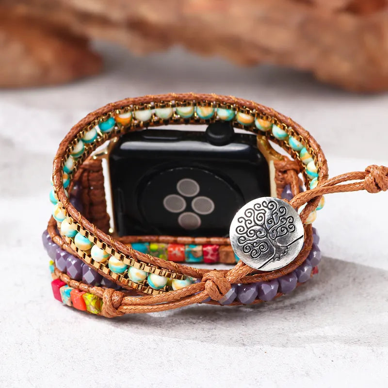 ZenStrap: 7 Chakra Boho Wrap Band for Apple Watch New HomeGoods