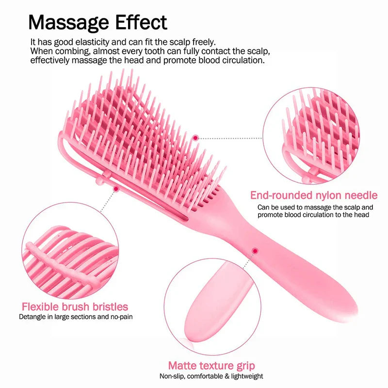 Octopus Detangling Hair Brush Comb Wet Dry