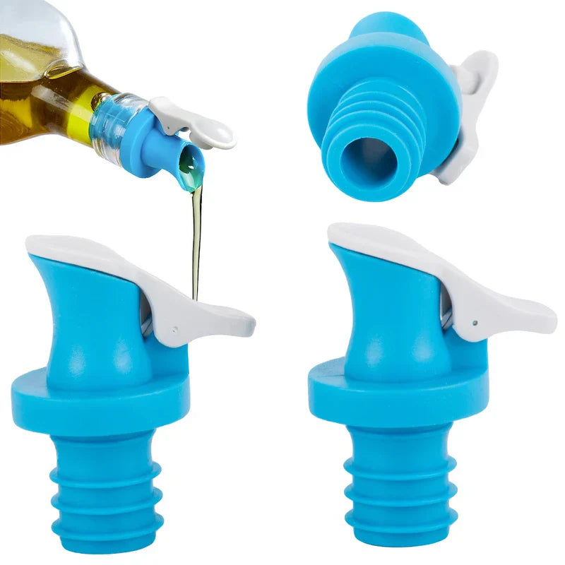 Oil Bottle Pourer Spout Dispenser Stopper Cap